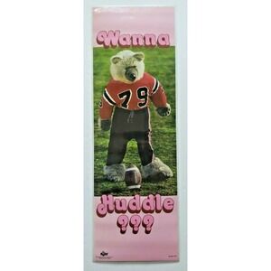 Vintage Wanna Huddle? Bear Football By Russ Locker Posters Item 5777 New F12